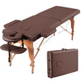 Massage Table Portable Wooden Lash Bed 24" Wide Massage Bed Foldable Beauty Spa Tattoo Face Cradle Adjustable, Customized