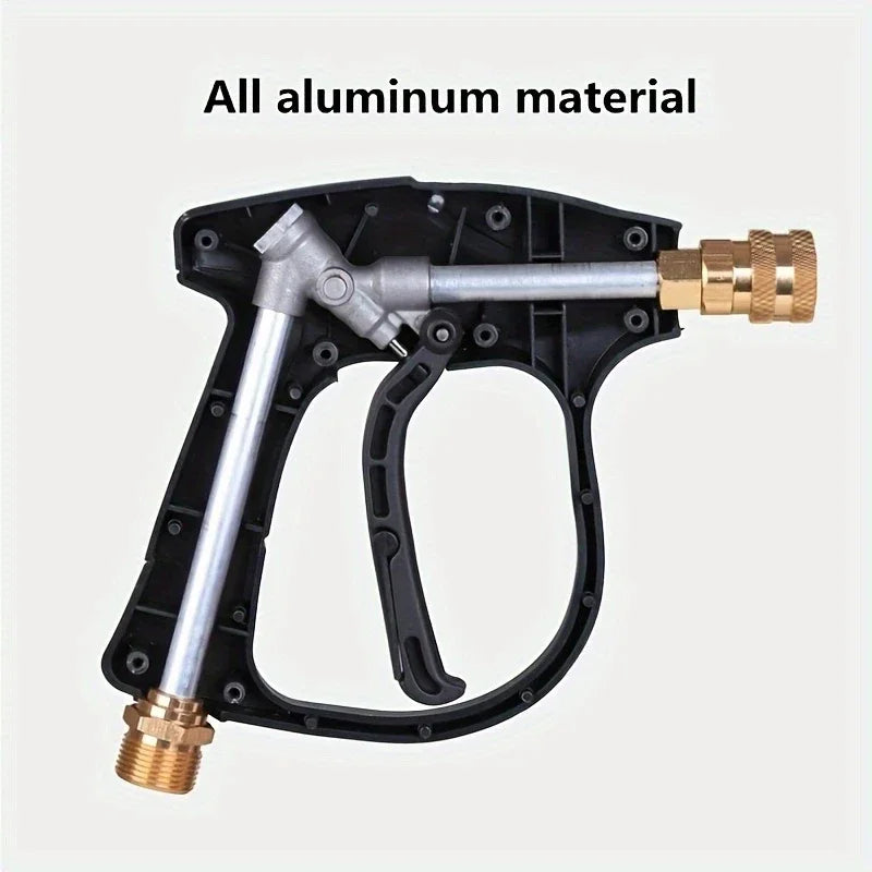 3000PSI High Pressure Cleaning Water Gun M22 14 Hose Interface 1/4 Inch Quick Connection Perfect For Car Patio Garden Outdoor Cleaning Heavy Duty Power Washer Accessory