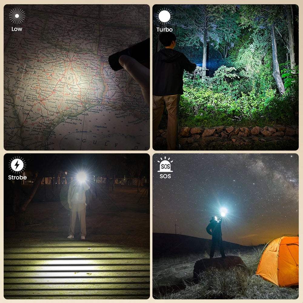 SOFIRN SR23 Flashlight EDC TN3535 3000LM 365nm UV SST08 USB-C 21700 Rechargeable Light With Dual Switch