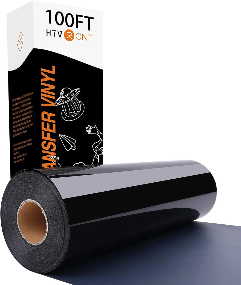 HTVRONT 12"X100ft/30x3000cm Heat Transfer Vinyl Roll for Cricut DIY T-shirt Craft Iron on PU HTV Film For Printing Clothing
