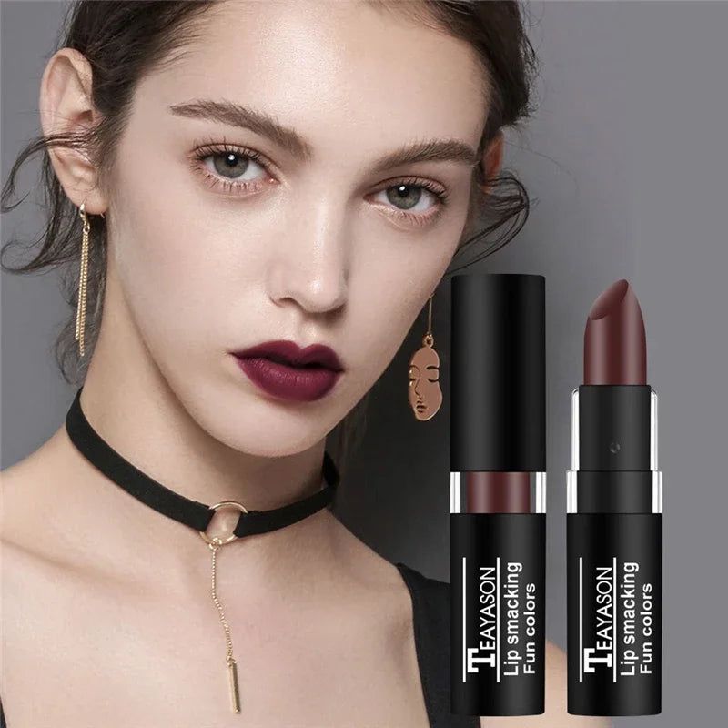Clay Nude Lip Primer Concealer Velvet Matte White Black Halloween Retro Lipstick Waterproof Lasting Lip Stain Makeup for Women