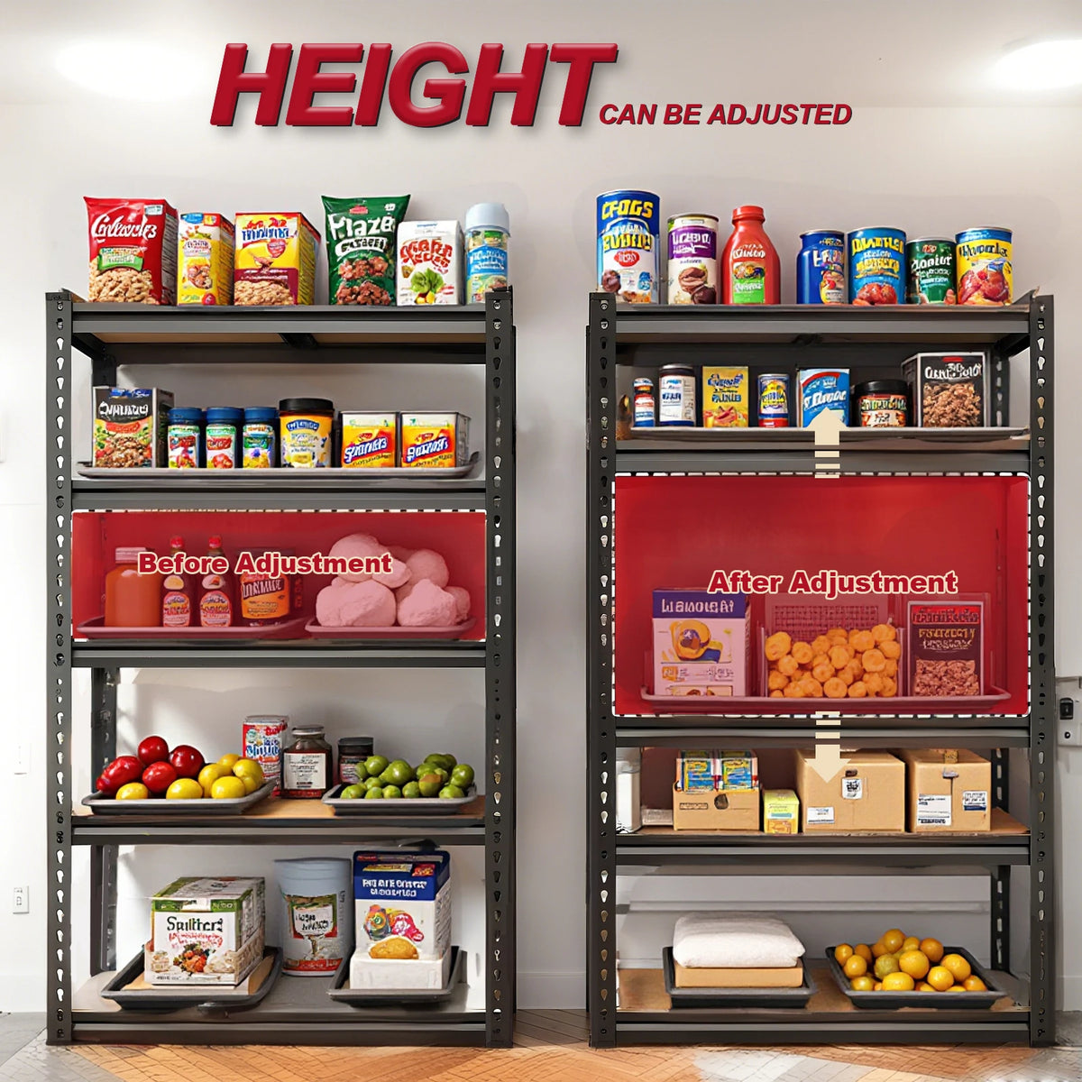 2000 lb Heavy-Duty Garage Storage Shelves