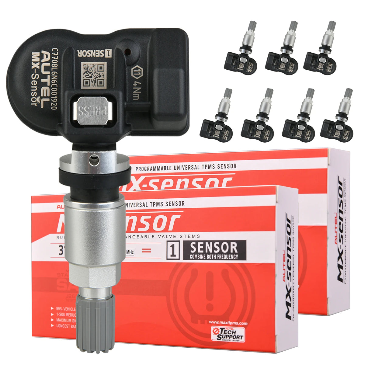 Autel MX Sensor 433MHZ+315 MHZ 2in1Mx-Sensor TPMS Tire Repair Tool Automotive Accessory For MaxiTPMS TS501 TS508 Pad Programmer