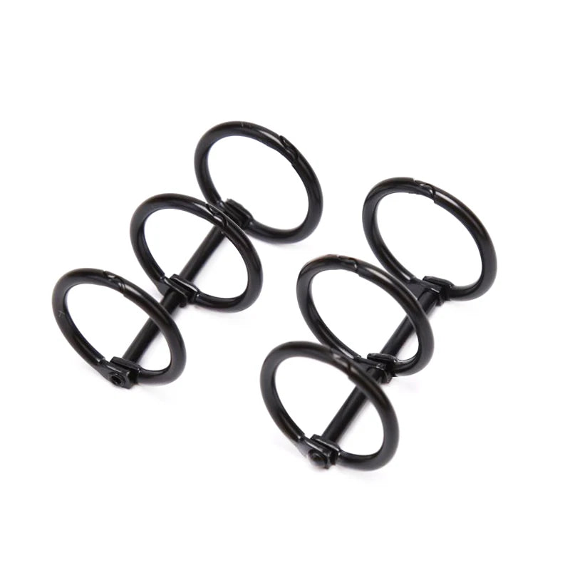 2Pcs 3 Rings Loose Leaf Metal Book Binder For Notebook Album Scrapbook Clips Metal Ring Binder Calendar Circle Stationery Office