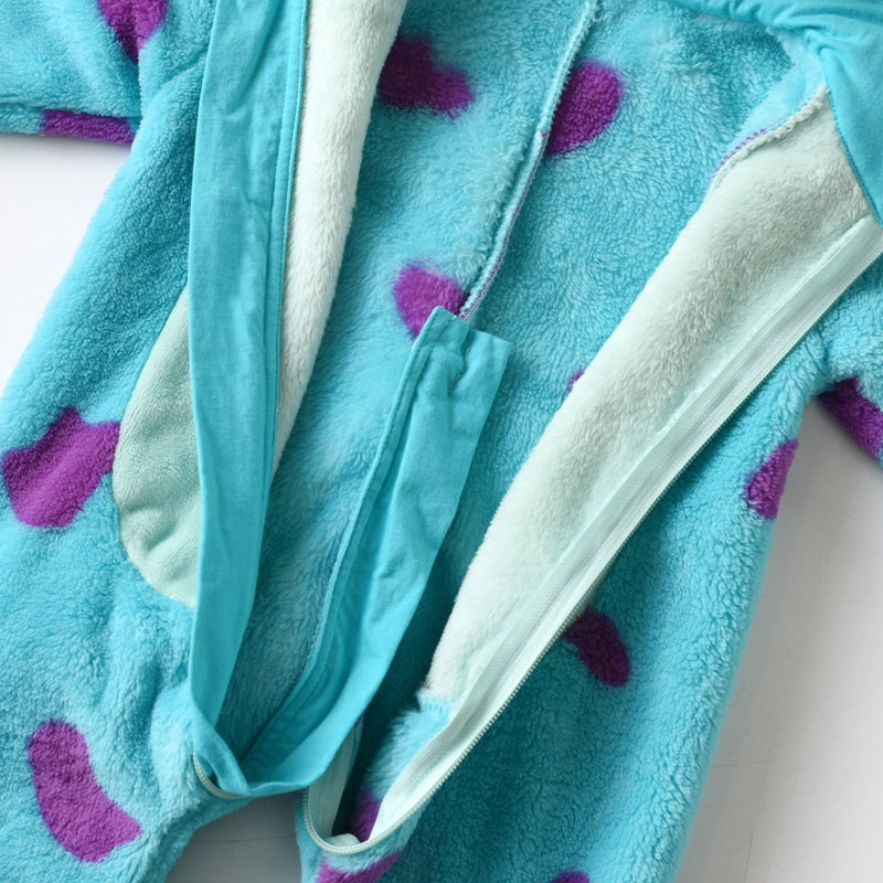 0-3Years Infant Baby Boy Girl Fleece Jumpsuit Horn Hooded Warm Thicken Winter Rompers Outwear Snowsuit