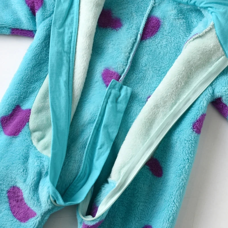 0-3Years Infant Baby Boy Girl Fleece Jumpsuit Horn Hooded Warm Thicken Winter Rompers Outwear Snowsuit