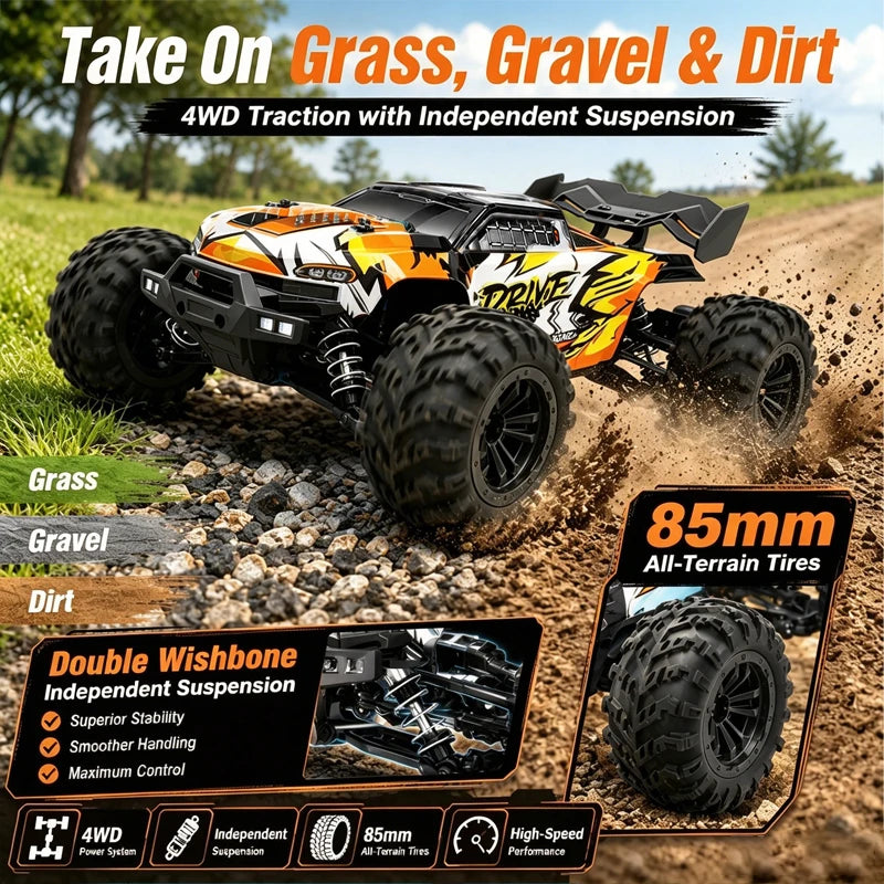 16102 Brushless 4WD RC Car with LED Lights