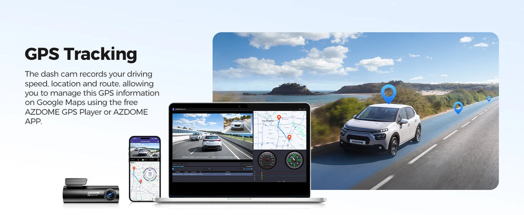 AZDOME M300S Dash Cam 4K+1080P Car Rear Camera Dash Cam 800MP Lens Built-in GPS WIFI Car DVR Voice Control Night Vision 후방카메