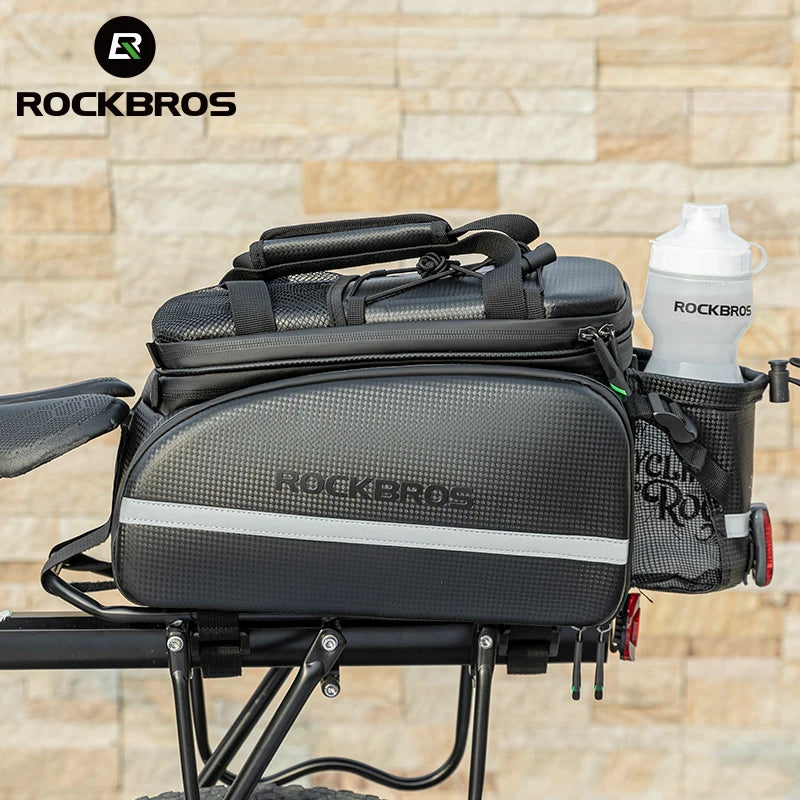 ROCKBROS Bicycle Carrier Bag MTB Bike Bag Trunk Pannier Cycling Large Capacity Travel Bag Package Bags Bicycle Rear Carrier Bags