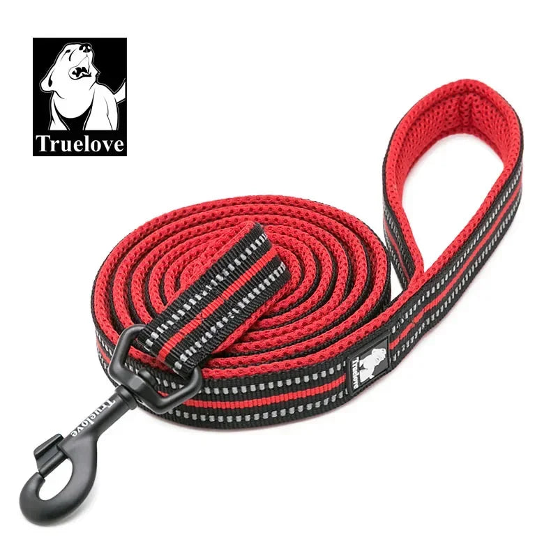 Truelove Soft Padded Pet Leash, Reflective Nylon Mesh 200cm Lead for Dogs and Cats, Available in 11 Colours