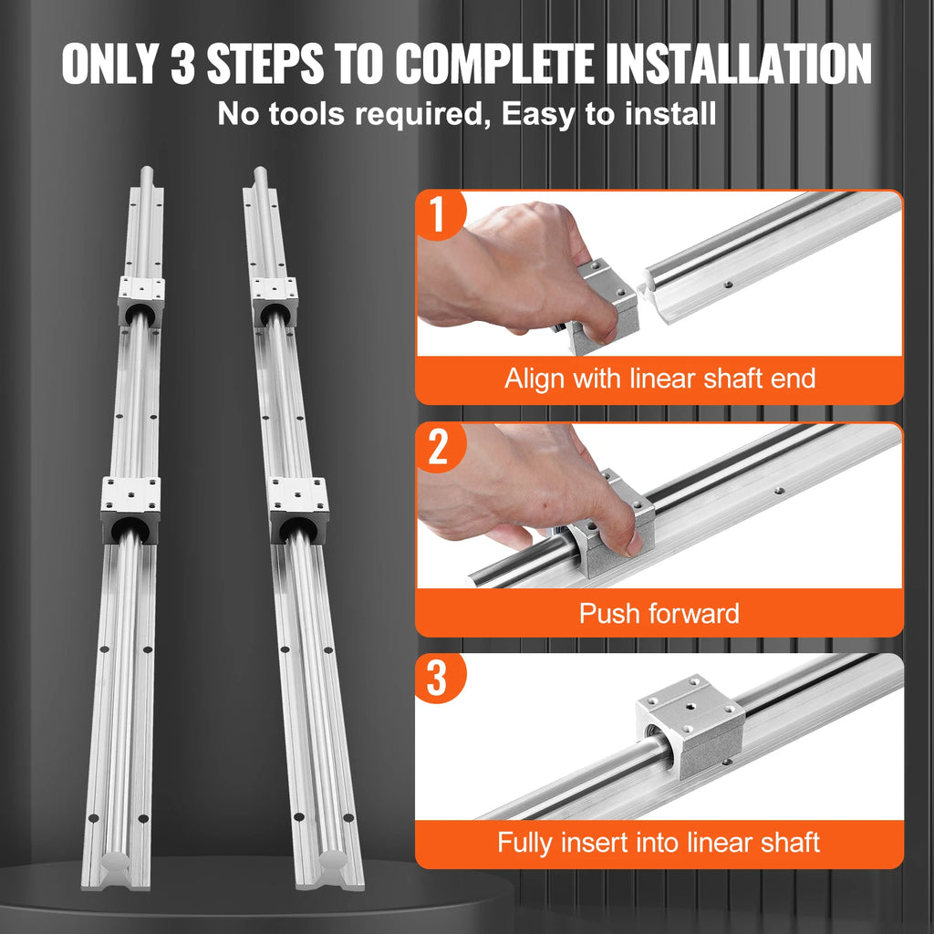 SucceBuy SBR Linear Guide Rail Set with Bearing Blocks