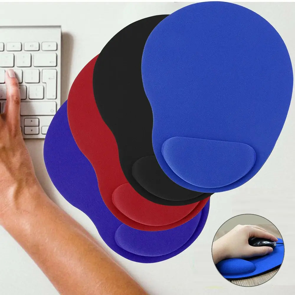 Ergonomic Wrist Rest Mouse Pad with Memory Foam - Non-Slip Gel Support Wrist Pad for Computer PC Laptop