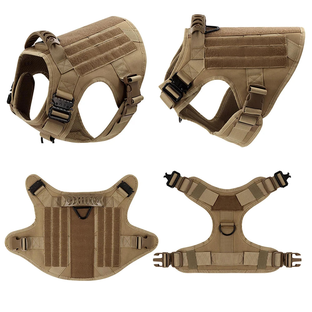 Dog Harness and Leash Set with Collar, Training and Walking Vest for Medium and Large Dogs