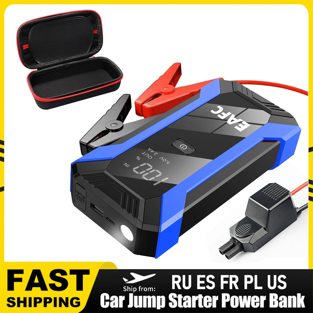 2026 Car Jump Starter 2000A/1200A Car Battery Charger Emergency Power Bank Booster for 12V Petrol Diesel Vehicles Starting