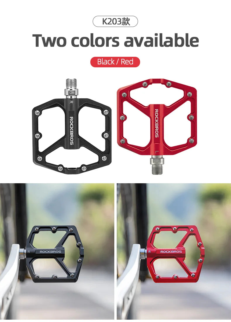 Bike Pedals Aluminum Alloy Anti-slip One-Piece Ultralight Sealed Bearing Cycling Pedals Waterproof Bicycle Accessories