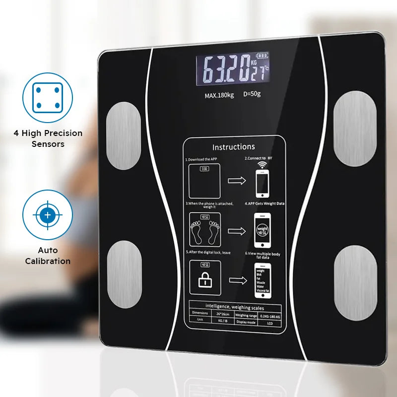 Smart Body Fat Scale with Bluetooth App