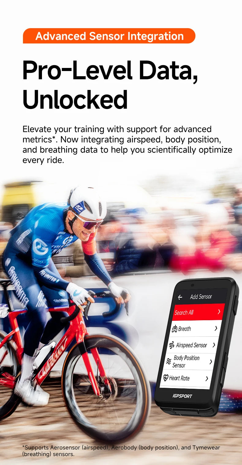 iGPSPORT BiNavi Touchscreen Bike Computer