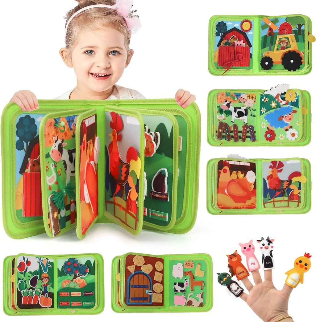 Montessori Farm Busy Book for Toddlers