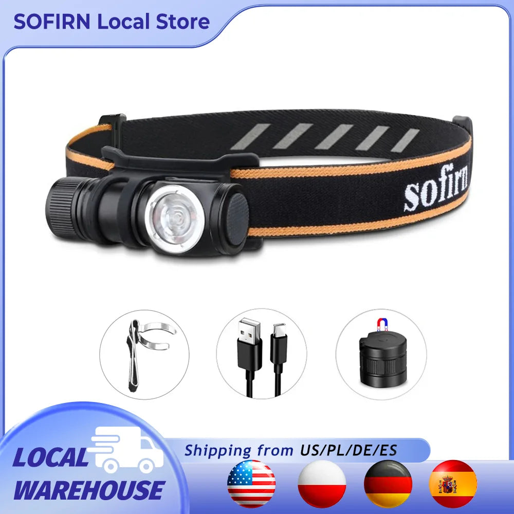 Sofirn HS10 Mini USB-C Headlamp, 1100lm