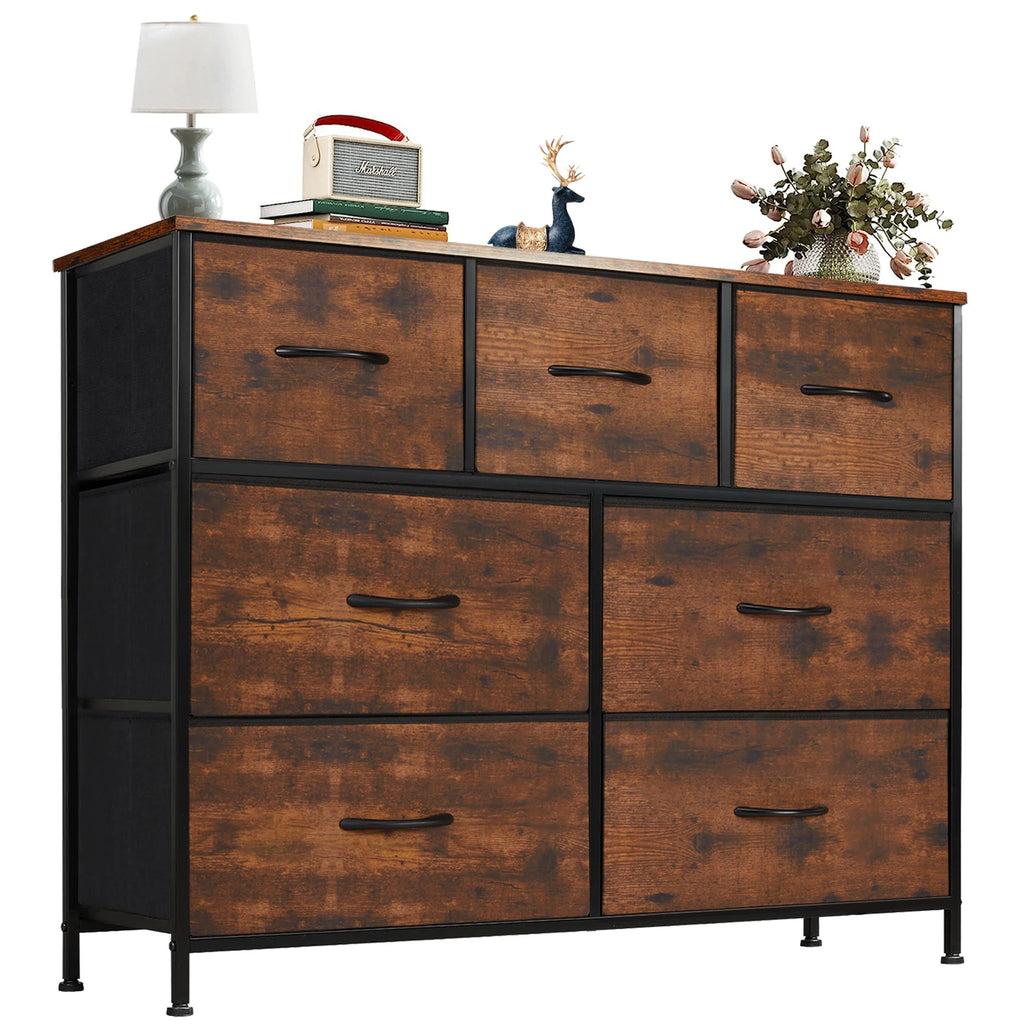 7-Drawer Fabric Dresser for Bedroom