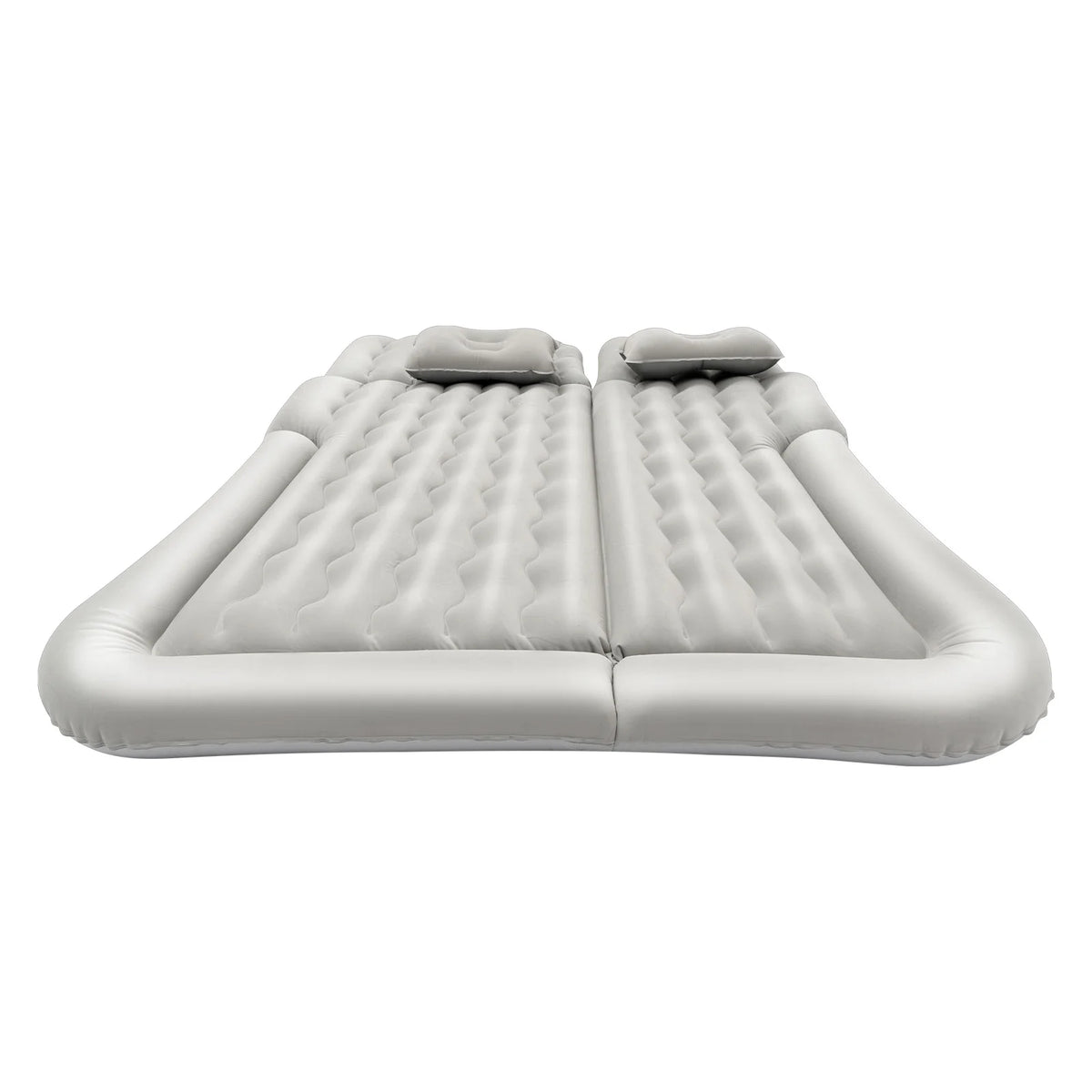 Inflatable Car Back Seat Air Mattress, Foldable Flocked Travel Bed with Pump