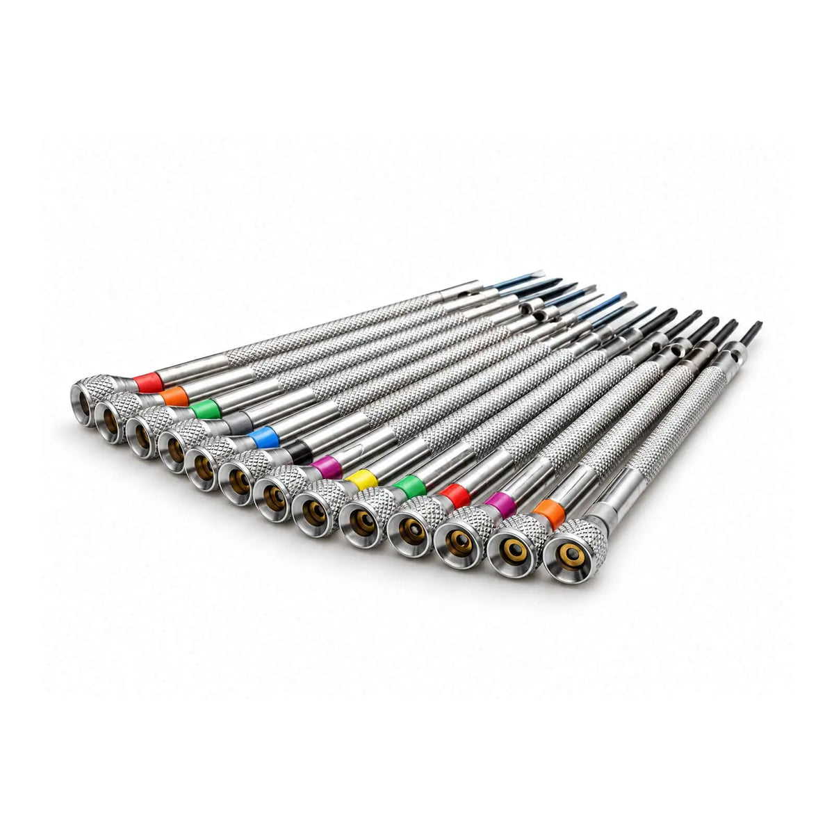 13PCS/Set 0.6-2.0mm Slotted Cross Screwdriver Set Professional Watchmakers Watch Repair Screwdrivers Tool Kit