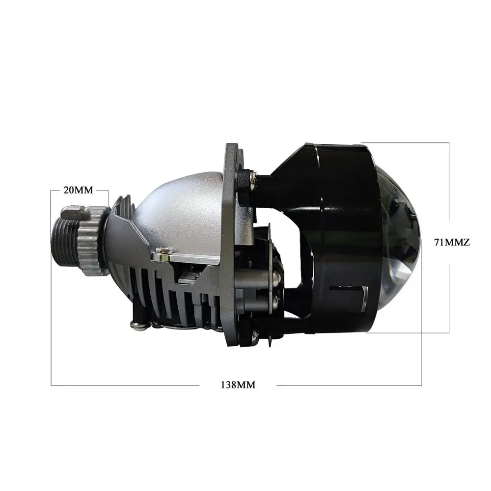 90W 2.5 Inch Angel Eyes Mini Bi Led Lens Universal Projectors For H4 H7 9005 9006 Car Headlights Retrofit Halo Mask Upgrad Kit