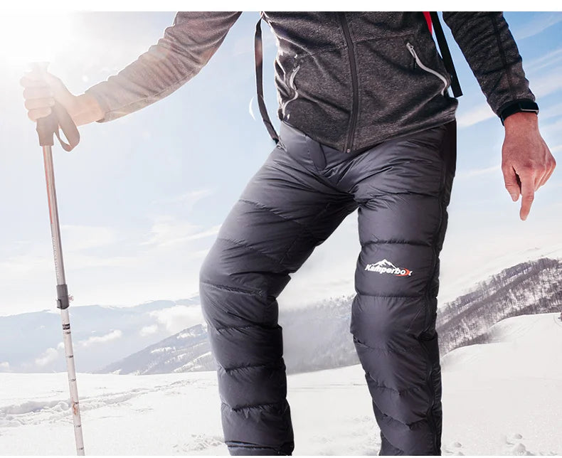 Kamperbox Hiking Men Pants Winter Down Pants Men Winter Down Trousers Hiking