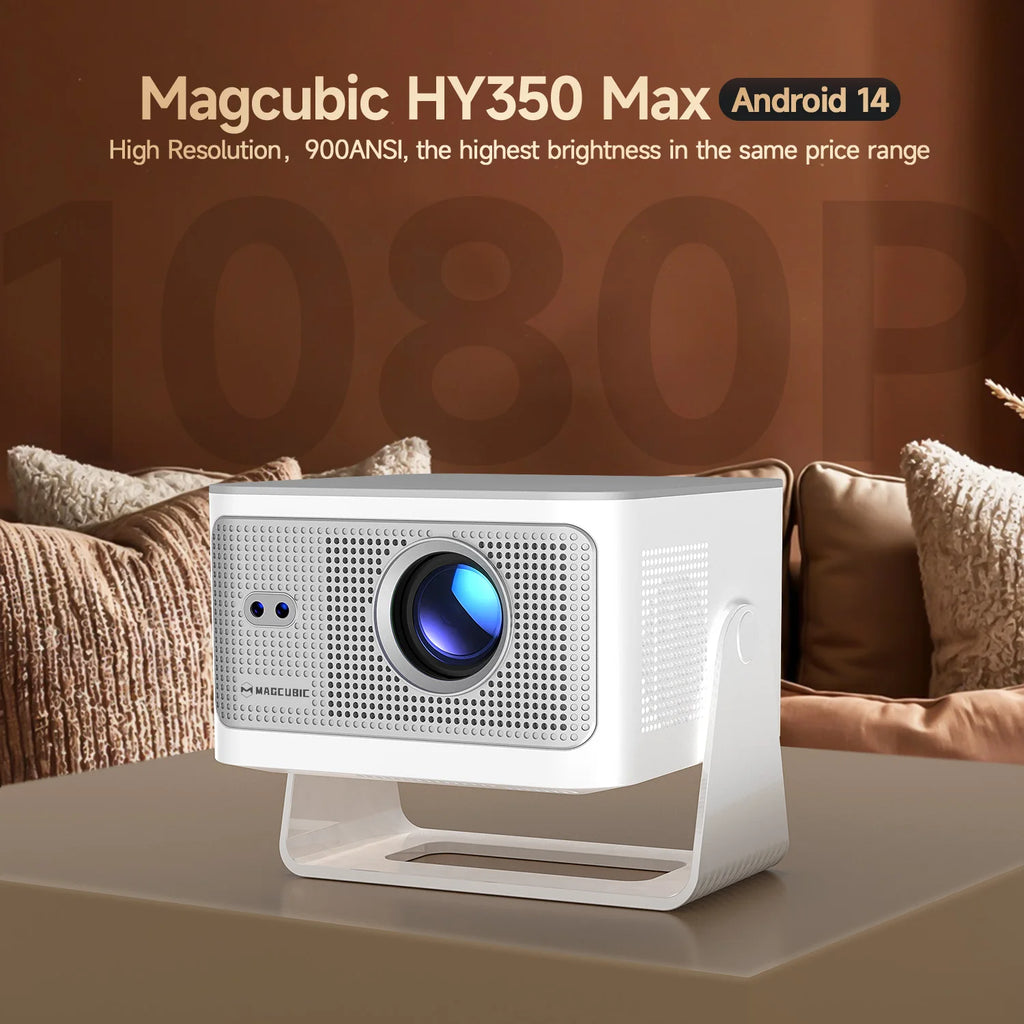 Android 14 900ANSI Projector Auto Focus Native 1080P Support 8K With Wifi6 BT5.4 Portable Movie Outdoor HY350Max
