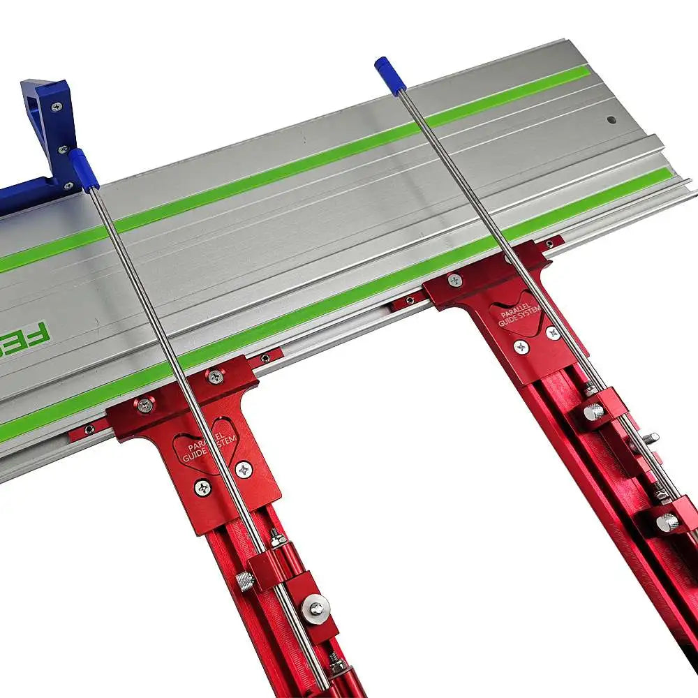 0-1200mm Woodworking Parallel Guide Rail System Engraving Machine Slotting Track Parallel Sliding Rail for Electric Circular Saw