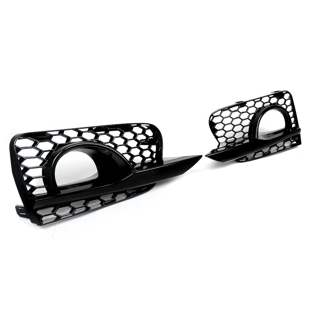 For 2014-2017 Infiniti Q50 Fog Light Grille Covers Honeycomb Style Gloss Black
