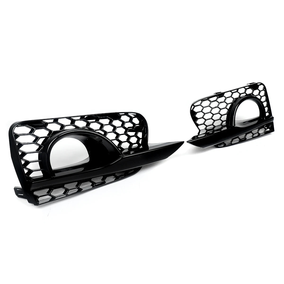 For 2014-2017 Infiniti Q50 Fog Light Grille Covers Honeycomb Style Gloss Black