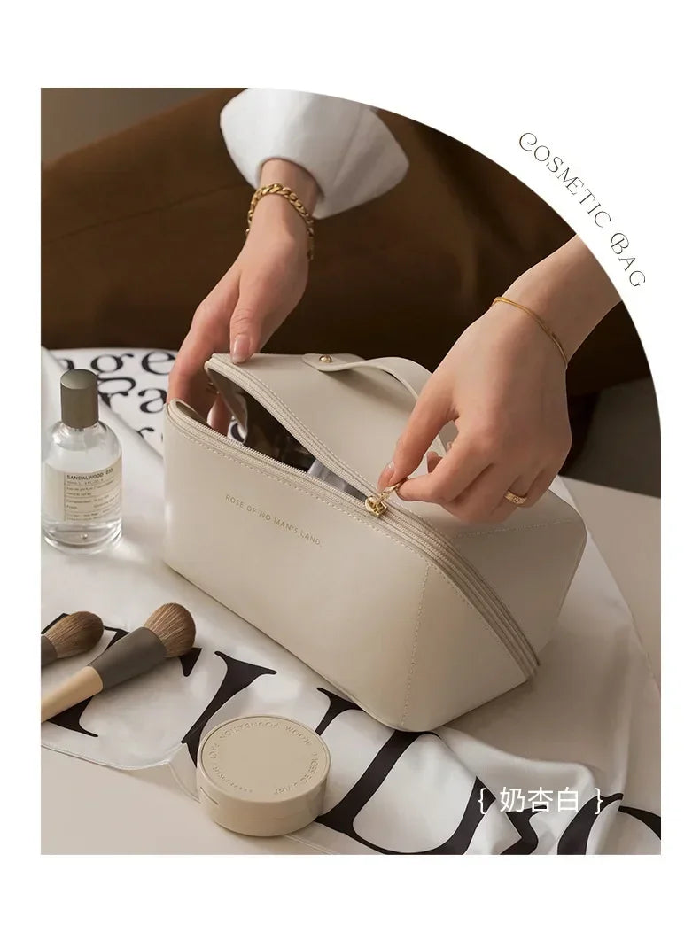 Large Makeup Organizer Bag, Travel Cosmetic and Toiletry Case for Women