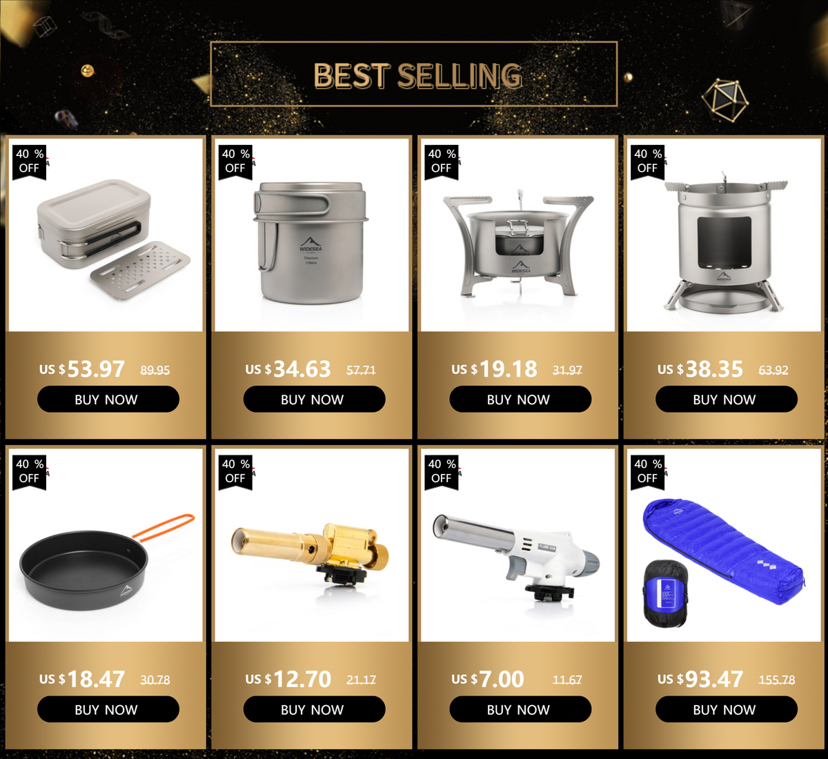 Widesea Camping Gas Stove Outdoor Tourist Burner Strong Fire Heater Tourism Cooker Survival Furnace Supplies Equipment Picnic