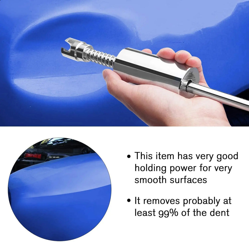 Universal Car Dent Puller Metal T Dent Repair Tool Auto Repair Sheet Metal Kit Slide Hammer Reverse Hammer Glue +18pcs Glue Pull