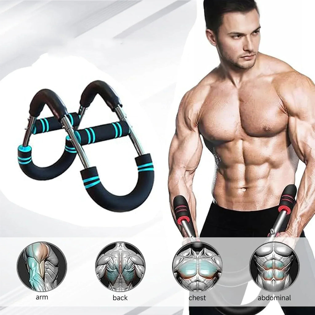Adjustable Detachable Arm Trainer Chest Expander, Upper Body Strength Training Equipment, Non‑Slip Home Gym Workout Tool for Men Women