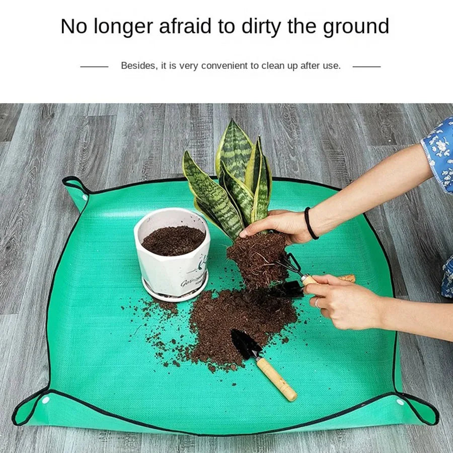 1pcs Garden Plant Repotting Mat, Waterproof Transplanting Mat, Indoor Succulent Potting Mat, Portable Gardening Mat