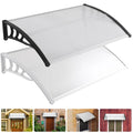 Window Door Awning Canopy Front & Back Porch Shade PC Cover Overhang Awning for Rainproof Sun Shade Snow Protection