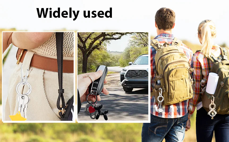 Metal Keychain Clip Hook Keychain Keyring Key Chain Ring Clip Holder for Car Keys