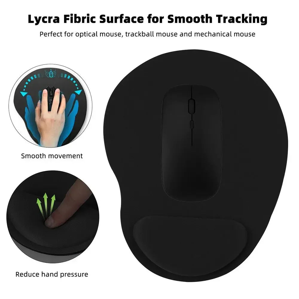 Ergonomic Wrist Rest Mouse Pad with Memory Foam - Non-Slip Gel Support Wrist Pad for Computer PC Laptop