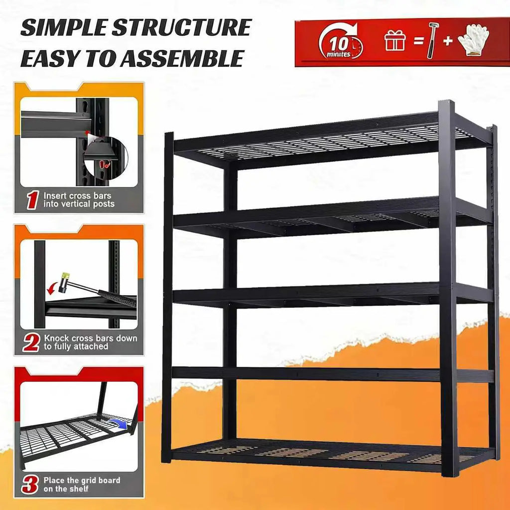 Nnovaroom 72" Adjustable Metal Shelving Unit