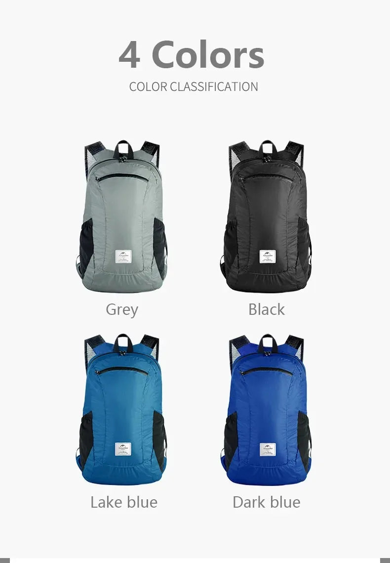 Naturehike Outdoor Backpack Lightweight 18L for Travel Trekking Running Mountaineering Backpack Durable Hiking Daypack