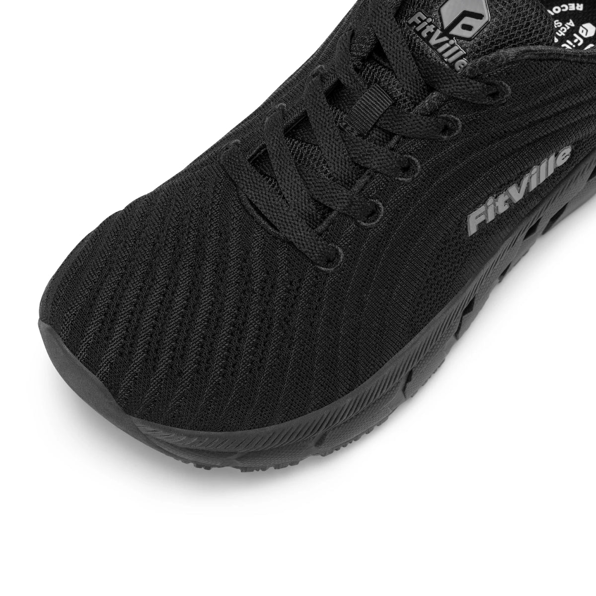FitVille Men's Extra Wide Toe Box Shoes, Cushioned Non-Slip Lightweight Walking Sneakers