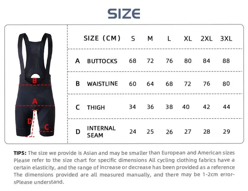 YKYWBIKE Cycling Bib Shorts Men Quick Dry Outdoor Road Bike Ride Padded Riding Bib Tights Bicycle Men's Cycling Clothing