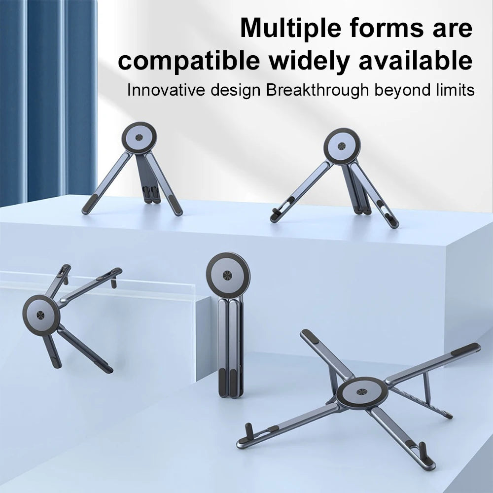 Magnetic Aluminum Laptop & Phone Stand