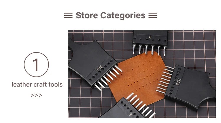 WUTA 1pc High Quality Sharp Leather Chisel French Style Pricking Iron Die-steel Leather Punching Tool Polish-2.7/3.0/3.38/3.85mm