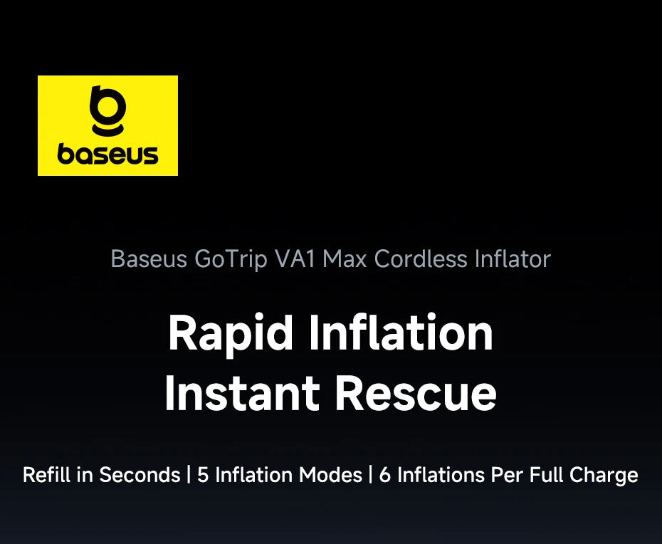 Baseus GoTrip VA1 Max Cordless Car Tire Inflator