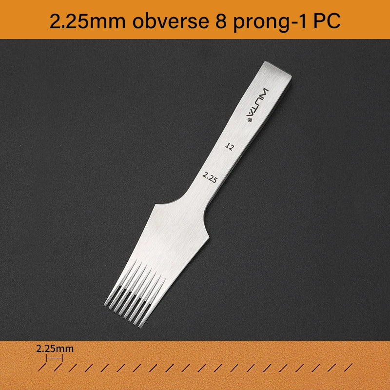 WUTA 1PC Professional Sharp Leather Chisel Punch French Style Pricking Iron Punching Tool High Polish DIY Leather Craft Tools