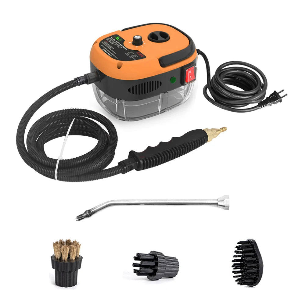 NEW 1500W Steam Cleaner for Car Cleaning Quick Heating High Temperature Steam Washer Portable Handheld Pressurized Steam Clean