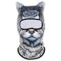 3D Cat Ski BalaclavaAnimal Face Covering Full Face Hood Masque Cute AnimalBalaclava Motorcycle Motocross Ski Snowboard Hat